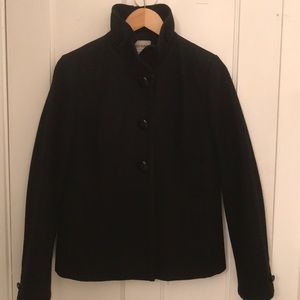 Ruffle Stand Collar Winter Coat